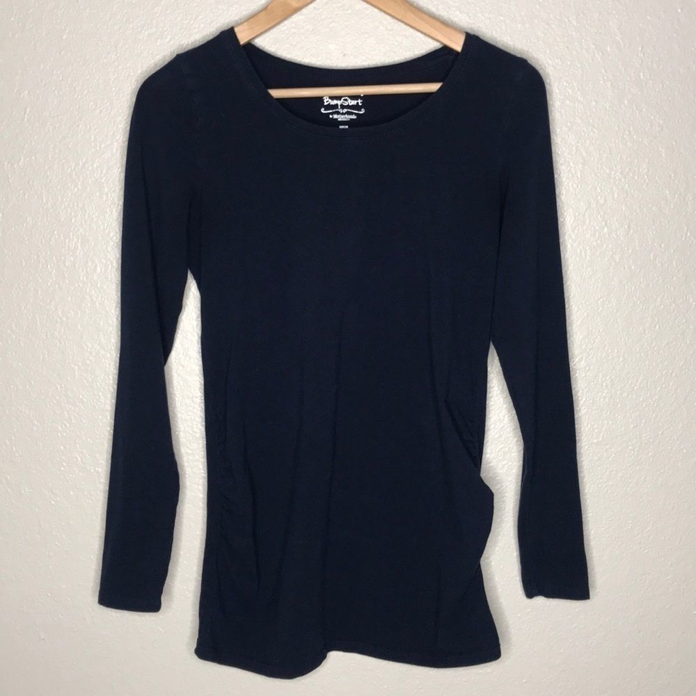 BumpStart Maternity t-shirt long sleeved M Navy